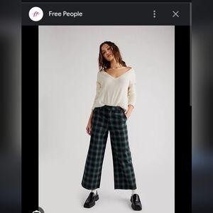 Free people brixton victory wide leg pant emerald